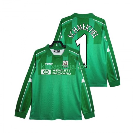Billiga Fotbollströjor Tottenham Hotspur SCHMEICHEL 1 1999 Målvakt Retro Hemma tröja 1997 Långärmad